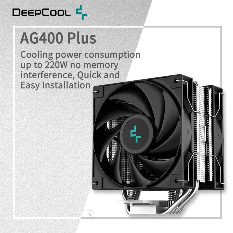 Air Cooler Cpu - DEEPCOOL AG400 4 Heat pipes Dual