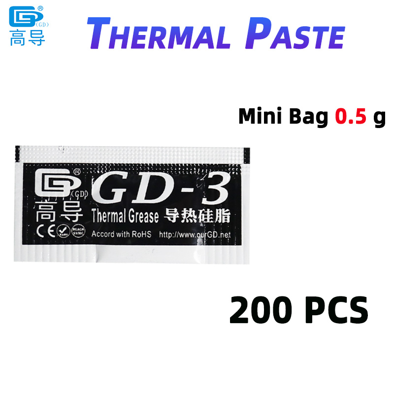 Net Weight 0.5 Gram 200 PCS Gr - огляд і ціна Thermal Paste