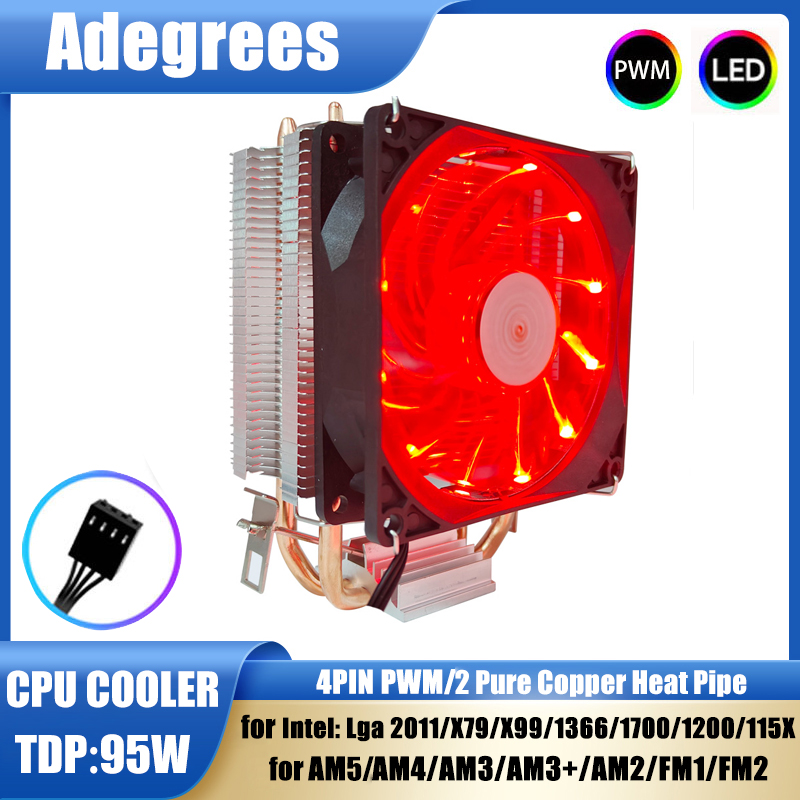 2 Heat-pipes CPU Cooler Tower  - огляд і ціна Air Cooler Cpu