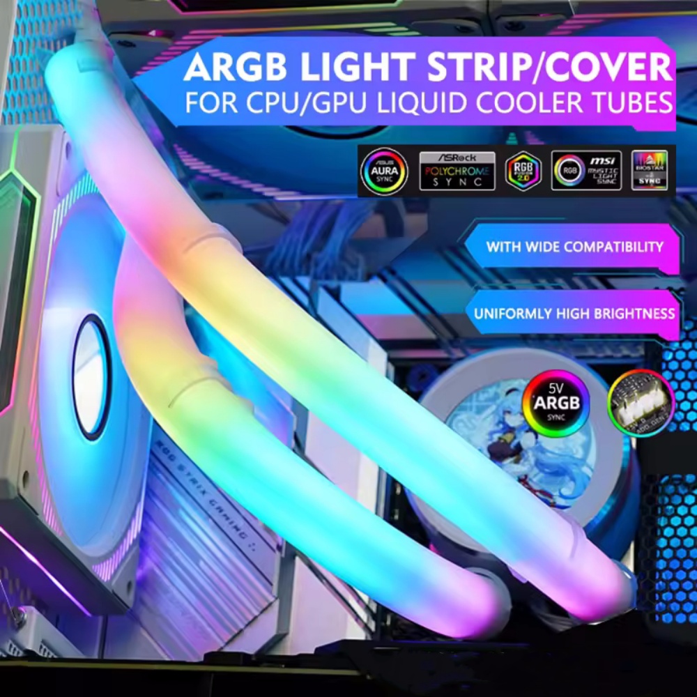 Flexible 5V ARGB LED Neon Tube - огляд і ціна Aio Liquid Cooler