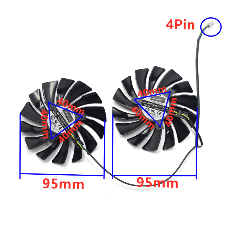 2Pcs 95mm PLD10010S12HH Video  - огляд і ціна Air Cooler Cpu