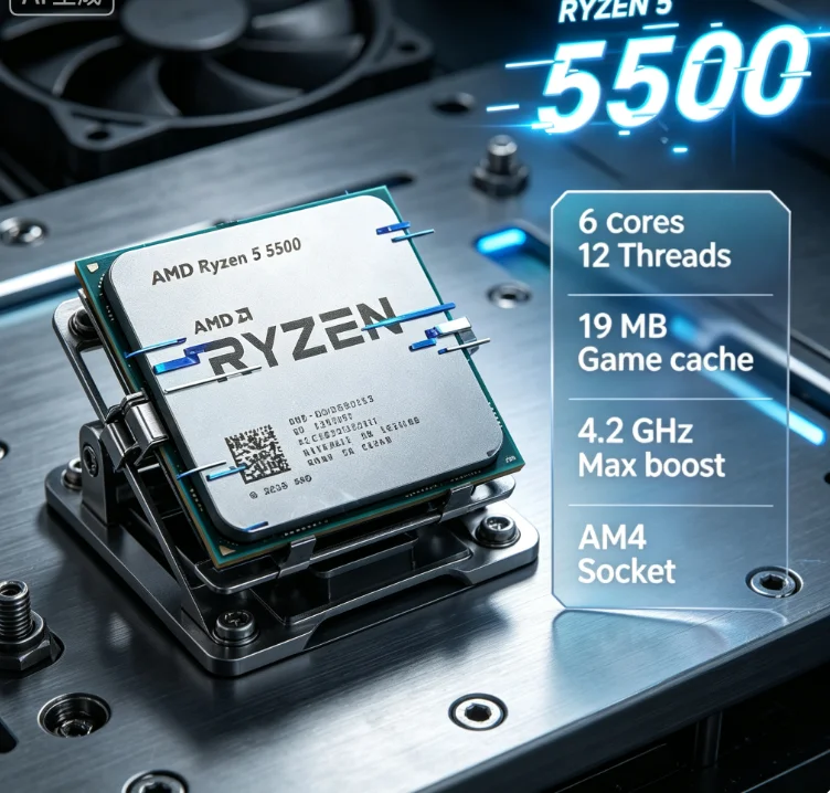 AMD Ryzen 5 5500 Studio Multi  - огляд і ціна Cpu Cooler