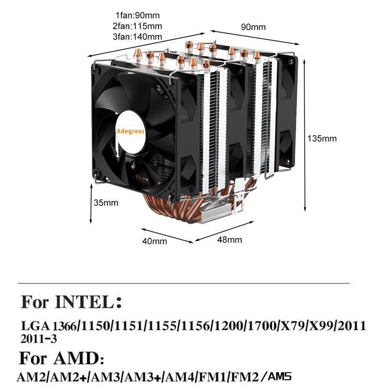 6 Heat Pipe CPU Air Cooler 4Pi - огляд і ціна Air Cooler Cpu